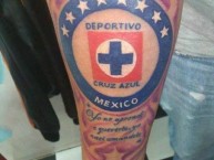 Tattoo - Tatuaje - tatuagem - Tatuaje de la Barra: La Sangre Azul • Club: Cruz Azul • País: México