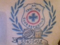 Tattoo - Tatuaje - tatuagem - "Cruz azul   la sangre" Tatuaje de la Barra: La Sangre Azul • Club: Cruz Azul • País: México