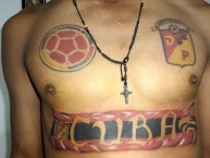 Tattoo - Tatuaje - tatuagem - Tatuaje de la Barra: Lobo Sur • Club: Pereira