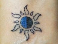 Tattoo - Tatuaje - tatuagem - "Detalle Sol Acerero" Tatuaje de la Barra: Los Acereros &bull; Club: Huachipato &bull; País: Chile