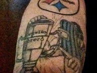 Tattoo - Tatuaje - tatuagem - "Orgullo Obrero" Tatuaje de la Barra: Los Acereros &bull; Club: Huachipato &bull; País: Chile