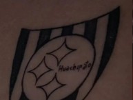 Tattoo - Tatuaje - tatuagem - "Escudo de Huachipato" Tatuaje de la Barra: Los Acereros &bull; Club: Huachipato &bull; País: Chile