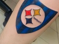 Tattoo - Tatuaje - tatuagem - "Escudo de Huachipato" Tatuaje de la Barra: Los Acereros &bull; Club: Huachipato &bull; País: Chile