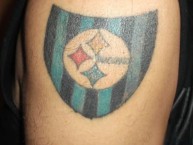 Tattoo - Tatuaje - tatuagem - "Escudo de Huachipato" Tatuaje de la Barra: Los Acereros &bull; Club: Huachipato &bull; País: Chile
