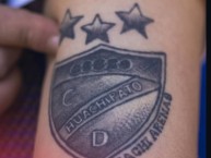 Tattoo - Tatuaje - tatuagem - "Escudo Antiguo Huachipato" Tatuaje de la Barra: Los Acereros &bull; Club: Huachipato &bull; País: Chile