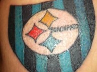 Tattoo - Tatuaje - tatuagem - "Escudo de Huachipato" Tatuaje de la Barra: Los Acereros &bull; Club: Huachipato &bull; País: Chile