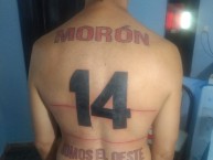 Tattoo - Tatuaje - tatuagem - Tatuaje de la Barra: Los Borrachos de Morón • Club: Deportivo Morón • País: Argentina