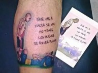 Tattoo - Tatuaje - tatuagem - "Que vas a hacer si no tenes los huevos de River Plate" Tatuaje de la Barra: Los Borrachos del Tablón • Club: River Plate