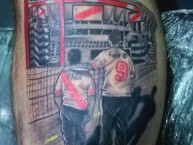 Tattoo - Tatuaje - tatuagem - "Padre e hijo" Tatuaje de la Barra: Los Borrachos del Tablón • Club: River Plate • País: Argentina