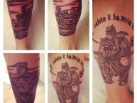 Tattoo - Tatuaje - tatuagem - "Tatuajes del gran Nicolás Castillo." Tatuaje de la Barra: Los Cruzados • Club: Universidad Católica • País: Chile