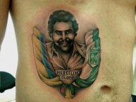 Tattoo - Tatuaje - tatuagem - "Pablo Escobar" Tatuaje de la Barra: Los del Sur • Club: Atlético Nacional • País: Colombia