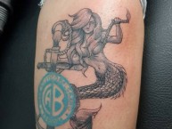 Tattoo - Tatuaje - tatuagem - Tatuaje de la Barra: Los Piratas Celestes de Alberdi • Club: Belgrano • País: Argentina