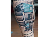 Tattoo - Tatuaje - tatuagem - Tatuaje de la Barra: Los Piratas Celestes de Alberdi &bull; Club: Belgrano