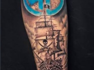 Tattoo - Tatuaje - tatuagem - Tatuaje de la Barra: Los Piratas Celestes de Alberdi &bull; Club: Belgrano &bull; País: Argentina