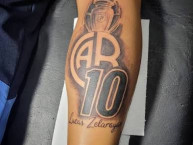 Tattoo - Tatuaje - tatuagem - Tatuaje de la Barra: Los Piratas Celestes de Alberdi &bull; Club: Belgrano
