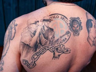 Tattoo - Tatuaje - tatuagem - Tatuaje de la Barra: Los Piratas Celestes de Alberdi &bull; Club: Belgrano