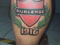 Tattoo - Tatuaje - tatuagem - Tatuaje de la Barra: Los REDiablos &bull; Club: Ñublense &bull; País: Chile