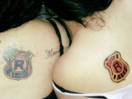 Tattoo - Tatuaje - tatuagem - "Amigas Rojinegras" Tatuaje de la Barra: Los Rojinegros • Club: Rangers de Talca • País: Chile