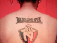 Tattoo - Tatuaje - tatuagem - Tatuaje de la Barra: Marea Roja • Club: El Nacional • País: Ecuador