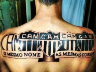 Tattoo - Tatuaje - tatuagem - Tatuaje de la Barra: Movimento 105 Minutos • Club: Atlético Mineiro • País: Brasil