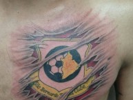 Tattoo - Tatuaje - tatuagem - Tatuaje de la Barra: Movimento Popular Febre Amarela • Club: São Bernardo Futebol Clube • País: Brasil