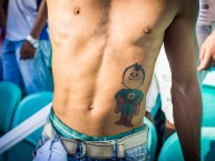 Tattoo - Tatuaje - tatuagem - "Mascote do Esporte Clube Bahia tatuado na barriga do membro da barra brava" Tatuaje de la Barra: Movimento Turma Tricolor • Club: Bahia