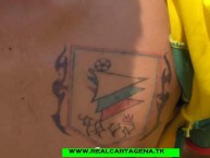 Tattoo - Tatuaje - tatuagem - Tatuaje de la Barra: Rebelión Auriverde Norte • Club: Real Cartagena • País: Colombia