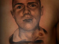 Tattoo - Tatuaje - tatuagem - "Mani eterno" Tatuaje de la Barra: Revolución Vinotinto Sur • Club: Tolima