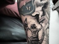 Tattoo - Tatuaje - tatuagem - Tatuaje de la Barra: Rexixtenxia Norte • Club: Independiente Medellín • País: Colombia