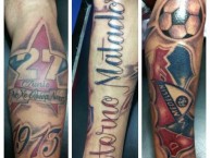 Tattoo - Tatuaje - tatuagem - Tatuaje de la Barra: Rexixtenxia Norte • Club: Independiente Medellín • País: Colombia