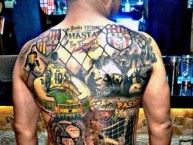 Tattoo - Tatuaje - tatuagem - Tatuaje de la Barra: Sur Oscura • Club: Barcelona Sporting Club • País: Ecuador