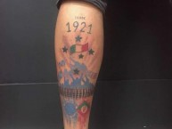 Tattoo - Tatuaje - tatuagem - Tatuaje de la Barra: Torcida Fanáti-Cruz • Club: Cruzeiro • País: Brasil