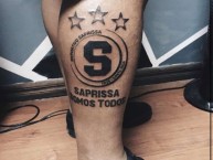Tattoo - Tatuaje - tatuagem - Tatuaje de la Barra: Ultra Morada • Club: Saprissa • País: Costa Rica