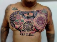 Tattoo - Tatuaje - tatuagem - "BARRA BRAVA" Tatuaje de la Barra: Ultra Morada &bull; Club: Saprissa &bull; País: Costa Rica