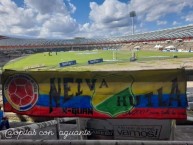 Trapo - Bandeira - Faixa - Telón - Trapo de la Barra: Alta Tensión Sur &bull; Club: Atlético Huila &bull; País: Colombia