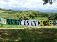 Trapo - Bandeira - Faixa - Telón - Trapo de la Barra: Artillería Verde Sur • Club: Deportes Quindío • País: Colombia