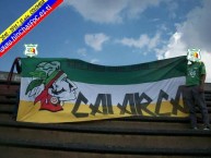 Trapo - Bandeira - Faixa - Telón - Trapo de la Barra: Artillería Verde Sur • Club: Deportes Quindío • País: Colombia