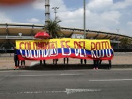 Trapo - Bandeira - Faixa - Telón - "COLOMBIA ES DEL ROJO" Trapo de la Barra: Baron Rojo Sur • Club: América de Cáli • País: Colombia
