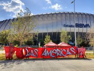 Trapo - Bandeira - Faixa - Telón - Trapo de la Barra: Baron Rojo Sur • Club: América de Cáli