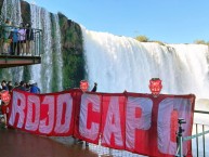 Trapo - Bandeira - Faixa - Telón - "ROJO CAPO" Trapo de la Barra: Baron Rojo Sur &bull; Club: América de Cáli