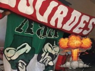 Trapo - Bandeira - Faixa - Telón - "Lourdes Es Del Rojo-Bloque Sur- La Wild Green vos la perdiste" Trapo de la Barra: Baron Rojo Sur • Club: América de Cáli • País: Colombia