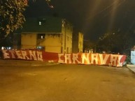 Trapo - Bandeira - Faixa - Telón - "Haciendo el trapo oficial" Trapo de la Barra: Barra 47 • Club: Tiburones Rojos de Veracruz