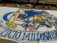 Trapo - Bandeira - Faixa - Telón - Trapo de la Barra: Blue Rain • Club: Millonarios • País: Colombia