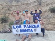 Trapo - Bandeira - Faixa - Telón - "Boca del pozo - Los Panzer Manta" Trapo de la Barra: Boca del Pozo • Club: Emelec • País: Ecuador
