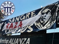 Trapo - Bandeira - Faixa - Telón - Trapo de la Barra: Comando SVR • Club: Alianza Lima