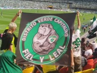 Trapo - Bandeira - Faixa - Telón - Trapo de la Barra: Distrito Asegurador &bull; Club: La Equidad &bull; País: Colombia