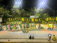 Trapo - Bandeira - Faixa - Telón - "AGUANTE LOS ETERNOS" Trapo de la Barra: Fortaleza Leoparda Sur &bull; Club: Atlético Bucaramanga &bull; País: Colombia