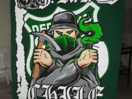 Trapo - Bandeira - Faixa - Telón - Trapo de la Barra: Frente Radical Verdiblanco &bull; Club: Deportivo Cali &bull; País: Colombia