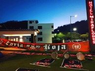 Trapo - Bandeira - Faixa - Telón - "FURIA ROJA " Trapo de la Barra: Furia Roja • Club: Técnico Universitario