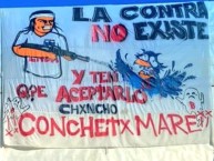 Trapo - Bandeira - Faixa - Telón - Trapo de la Barra: Garra Blanca &bull; Club: Colo-Colo &bull; País: Chile